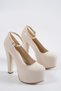 Platform Beige Patent Leather New Season Stylish Handmade Domestic Production - 3