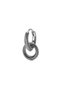 Round Double Ring Antique Design Vintage 316L Steel Men's Earring (Single)