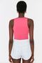 Pembe Halter Yaka Vücuda Oturan Esnek Alttan Çıtçıtlı Örme Body TWOSS20BD0044 - 5