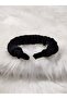 Black Satin Gathered Crown - 2