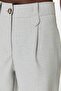 Gray Carrot High-Waisted Polyviscose Woven Fabric Pants TWOSS22PL0280 - 5