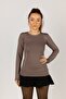 Round Neck Women's Long Sleeve Lycra Bodysuit