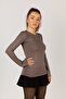 Round Neck Women's Long Sleeve Lycra Bodysuit - 2