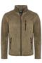 Men's Full Zip 3-Pocket Green Fleece
