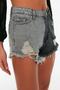 Denim Color Blocked Denim Beach Shorts TBESS22SR0391 - 5