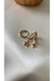 Gold Color Star Detail Set of 3 Earrings