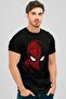 تي شيرت رجالي أسود بأكمام قصيرة من Digital Spider