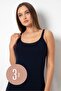 Women's Black 3-Pack Cotton Strap Tank Top 5750