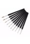 Tezhip Resim Watercolor Oil Painting Jackal Hair Gouache Acrylic Painting Brush Set 5 Pieces (2-3-4-5-6) - 2