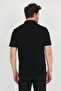 Men's Basic Polo Neck Plain Comfort Black T-Shirt - 7