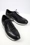 Men's Black Leather Sports Shoes
