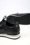 Men's Black Leather Sports Shoes - 2