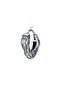 Angular Triangle Antique Design Lightweight Ring Snap Men's Steel Earrings - 2