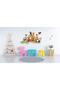 Friendly Animals Kids Room Wall Sticker 110x65 cm - 3