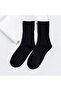 Unisex Black Athletic Fashion Socks Set - 3" - 3