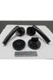 Brawo Rosette Matte Black (BATHROOM-WC) مقبض باب مجموعة واحدة - 2