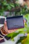 Paola Genuine Leather Navy Blue Claret Red Card Holder Wallet