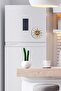 Muyika Kiely Magnetic White/Brown Refrigerator Clock 11 cm Bds-Y