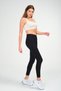 Women's Black High Waist Lycra Skinny Leg Jeans Trousers - 2