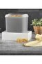 10 Liters + Large Size Shovel Gray Fairy Tale Flour Pulses Storage Container - 2