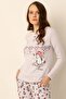 طقم بيجامة نسائية قطنية - 5