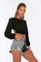 Denim Color Blocked Denim Beach Shorts TBESS22SR0391 - 4