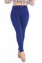 Cobalt Blue Colorful Plus Size Cotton Trousers