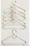 Children's Clothes Hanger Notched 24 Pieces White Baby Hanger 26.5 cm Serrated - 2