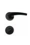 Brawo Rosette Matte Black (BATHROOM-WC) مقبض باب مجموعة واحدة