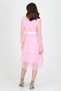 Women's New Season Belted Midi Skirt Layered Lined Tulle Dress Ry10006 - 7