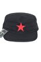 Unisex Castro Hat Cap Khaki Black Star Embroidered Set - 4