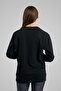 Mbey Minimal Embroidered Casual Cut Sweatshirt - 5
