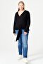 Knitted Blouse with Tie Waist - 3