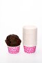 Pink Polka Dot 50-Piece Cake Mold, 7x3.5 mm Muffin Mold that Does Not Disintegrate in the Oven, Cupcake Stand Capsule - 5