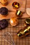 Gold Shiny Coating 25-Piece Cake Mold 6.5x4 cm Golden Yellow Muffin Cupcake Capsule - 2