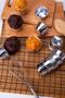 Silver Shiny Coating 25-Piece Cake Mold 6.5x4 Cm Gray Muffin Cupcake Stand Capsule - 4