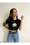 Women's Angel Printed Crop T-shirt