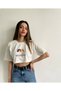 Women's Angel Printed Crop T-shirt