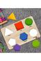 Wooden Bultak Puzzle Geometric Shapes Educational Puzzle For Kids - 2
