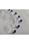 Nazar Boncuğu Crochet White Cheesecloth Scarf Writing Headscarf Prayer Cloth - 2