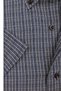 Men's Brown Short Sleeve Classic Cut Collar Buttoned Single Pocket Shirt - 3