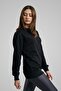 Mbey Minimal Embroidered Casual Cut Sweatshirt - 3