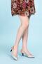 Women's Genuine Leather Medium Heel Stiletto Vdt.230 - Ice Gray - 42 - 2