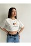 Women's Angel Printed Crop T-shirt - 5