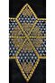 12 Pieces Beaded Star Lace Napkin - Pulley Tsrm1-12 - 2