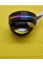 Titanium Plated Stainless Steel Rainbow Slotted Ring