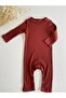 Red Brown Corded Modal Long Jumpsuit