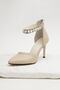 Rosalie Beige Color Women's Evening Dress Heeled Shoes - 5