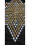 Star Patterned Lace Work - Beaded Pulley Napkin Tsrm10-1 - 3
