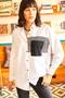 Women's White Oversize Woven Shirt with Pocket Detail GML-19000978 - 2